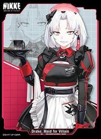 Movic Imported Card Sleeves Chara Sleeve Collection Matte Series No.MT2055: Goddess of Victory: Nikke - Maid for Villain (65-Pack) #MT2055