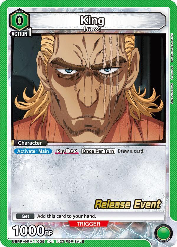 King (039) - UE06BT: One Punch Man Release Event Cards - Union