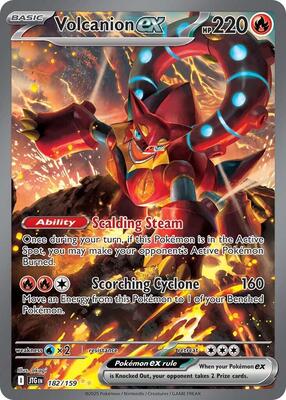 Volcanion ex - 182/159 - SV09: Journey Together - Pokemon