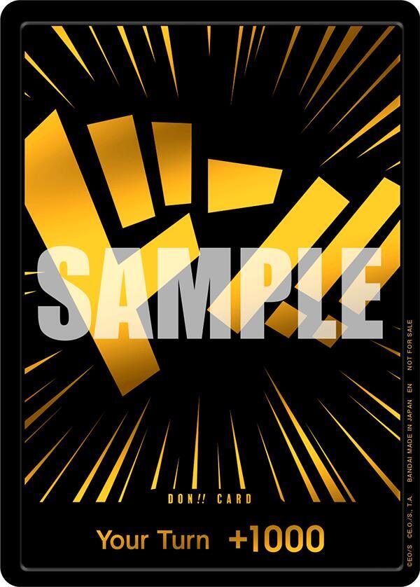 DON!! Card (Black and Gold) - One Piece Promotion Cards - One Piece Card Game DON!! Card (Black and Gold) - One Piece Promotion Cards - One Piece Card Game