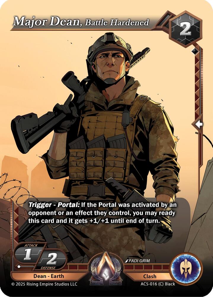 Major Dean, Battle Hardened