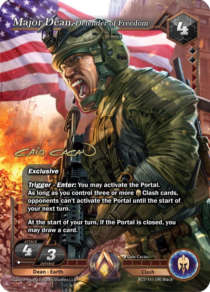 Major Dean, Defender of Freedom (Iconic Rare)