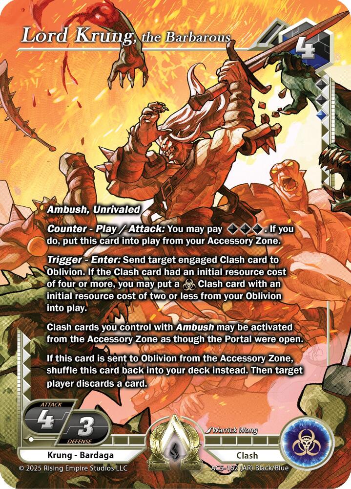 Lord Krung, the Barbarous (Alpha Rare)