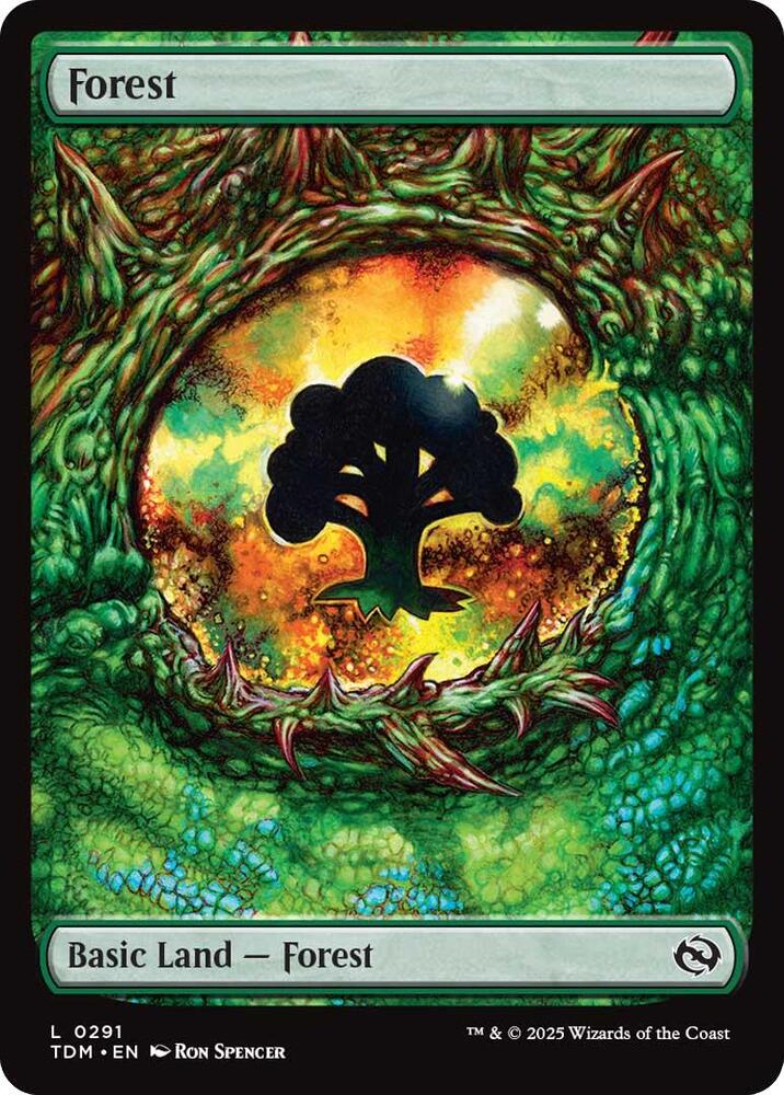 Forest (0291) - Tarkir: Dragonstorm - Magic: The Gathering