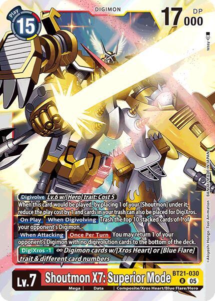 Shoutmon X7: Superior Mode - World Convergence - Digimon Card Game