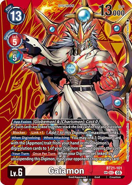 Gaiamon SP digimon card