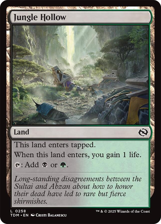 Jungle Hollow 258 card