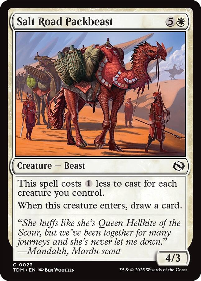 Salt Road Packbeast - Tarkir: Dragonstorm - Magic: The Gathering