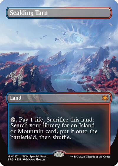 Scalding Tarn Borderless Dragonscale Foil