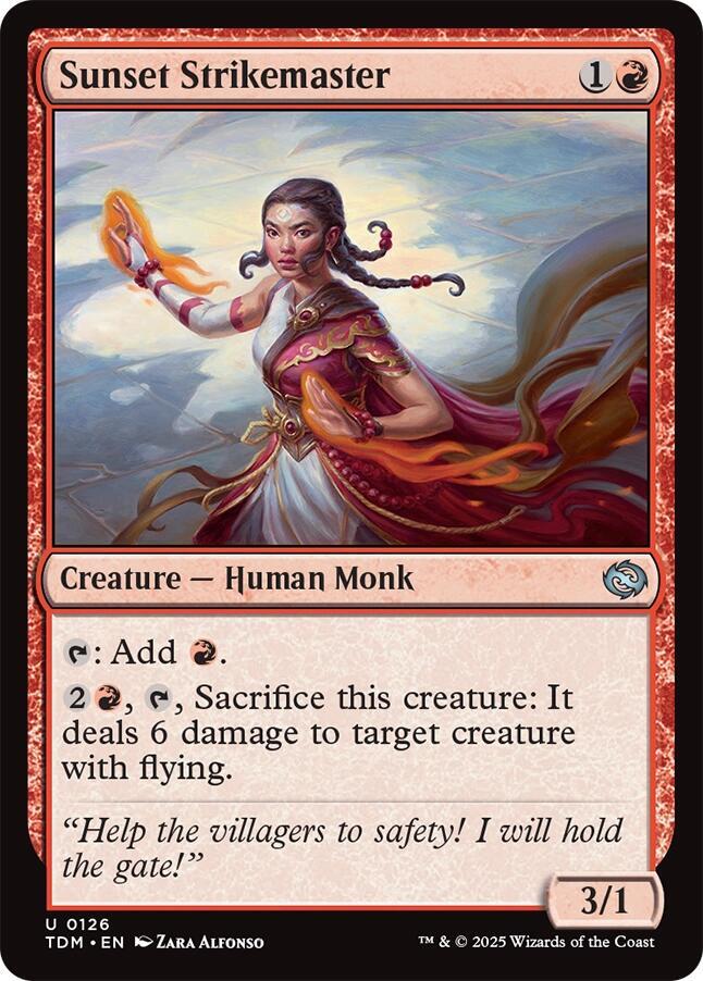 Sunset Strikemaster - Tarkir: Dragonstorm - Magic: The Gathering