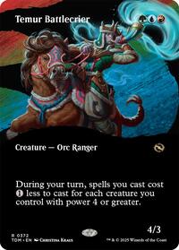 Temur Battlecrier (Borderless) - Tarkir: Dragonstorm - Magic: The Gathering card