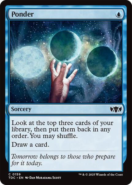 mtg cards like brainstorm Magic The Gathering Secrets of Strixhaven Single Card Rare Harmonized Trio Brainstorm 52