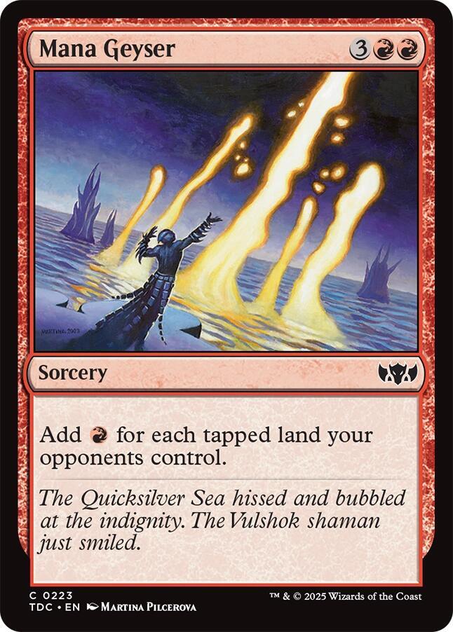 Mana Geyser - Commander: Tarkir: Dragonstorm - Magic: The