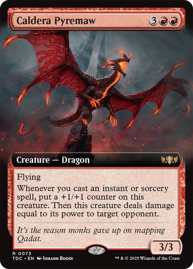 Caldera Pyremaw (Extended Art) - Commander: Tarkir: Dragonstorm