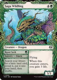Sagu Wildling (Showcase) - Tarkir: Dragonstorm - Magic: The Gathering card