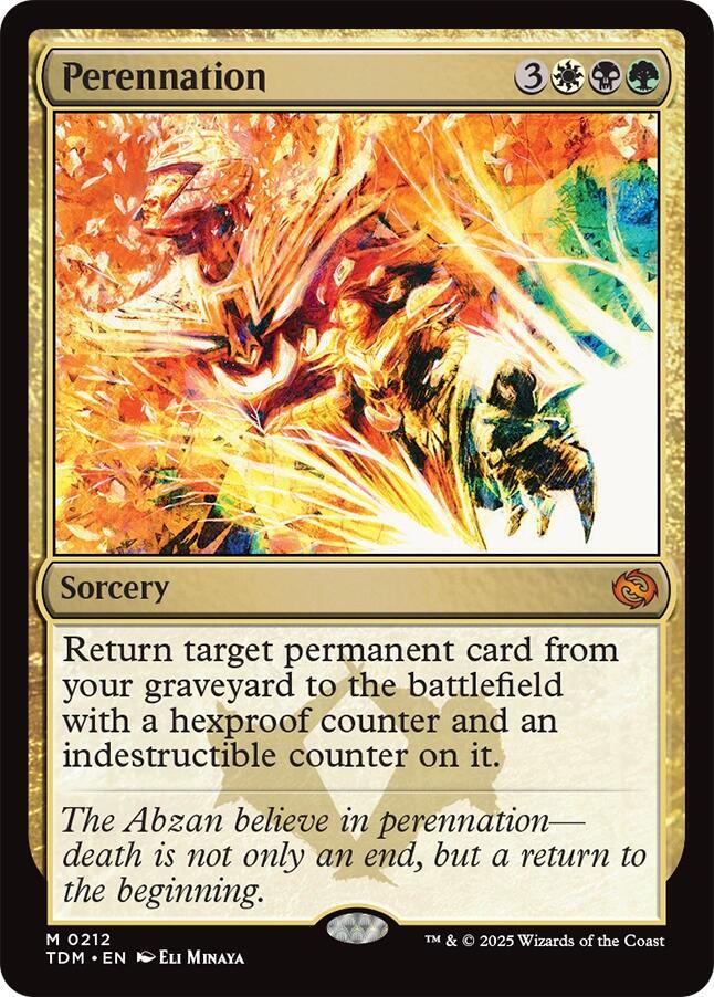 Perennation 212 card