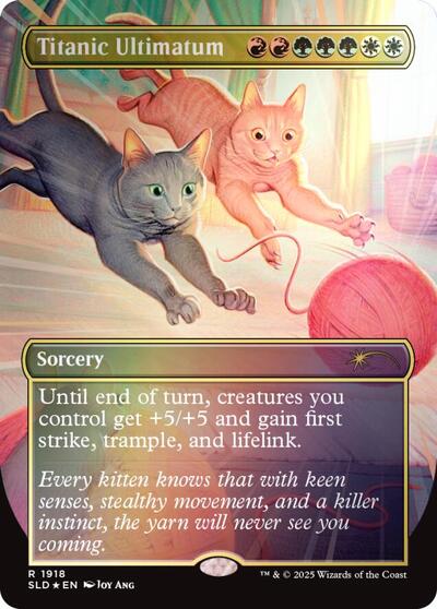 Titanic Ultimatum 1918 Rainbow Foil