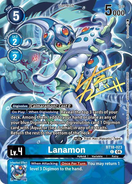 Lanamon Rare Pull digimon card