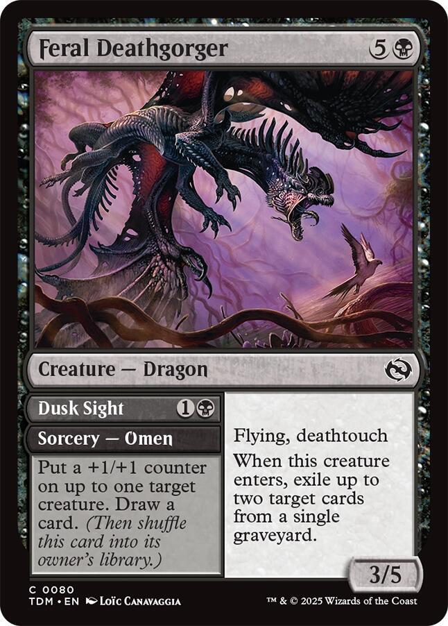 Feral Deathgorger - Tarkir: Dragonstorm - Magic: The Gathering