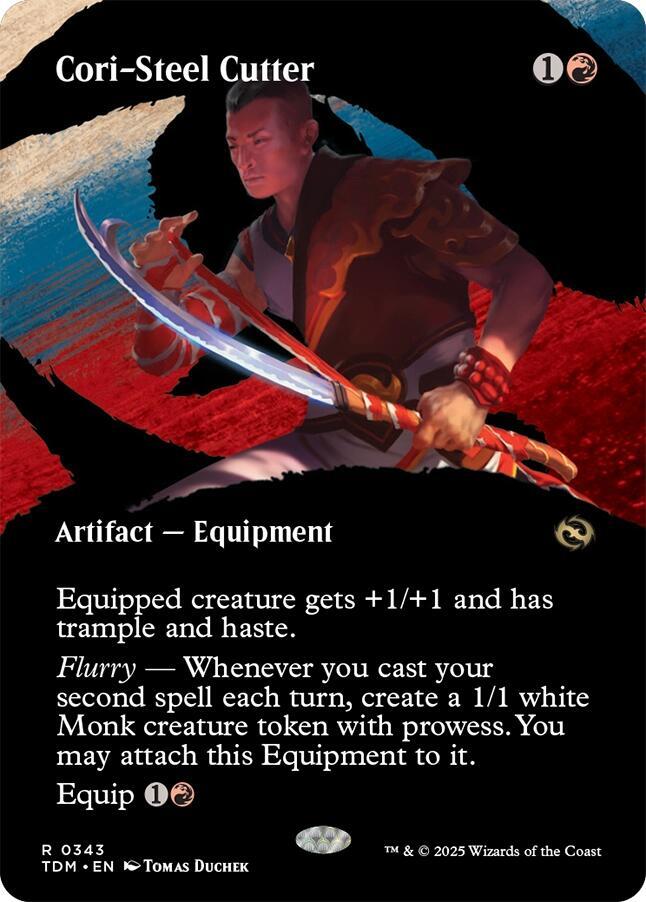 MTG コーリ鋼の短刀 Cori-Steel Cutter ボーダーレス 4枚 Cori-Steel Cutter (Borderless) - Tarkir: Dragonstorm - Magic