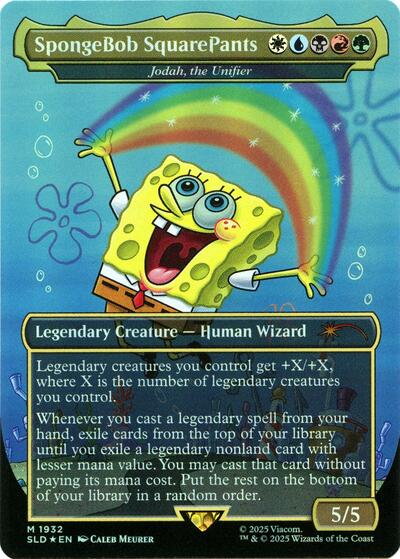 SpongeBob SquarePants Jodah the Unifier Rainbow Foil
