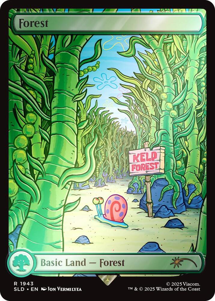 Forest (1943) (Rainbow Foil) - Secret Lair Drop Series - Magic