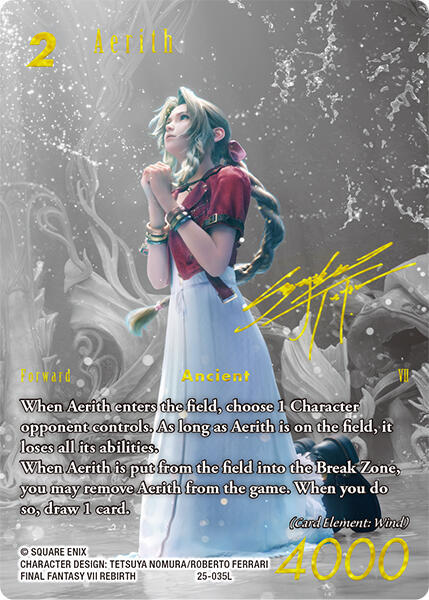 Aerith (Full Art Signature) - Tears of the Planet - Final Fantasy