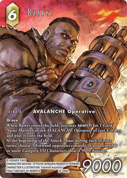 Barret (Full Art) - Tears of the Planet - Final Fantasy TCG Barret (Full Art) - Tears of the Planet - Final Fantasy TCG
