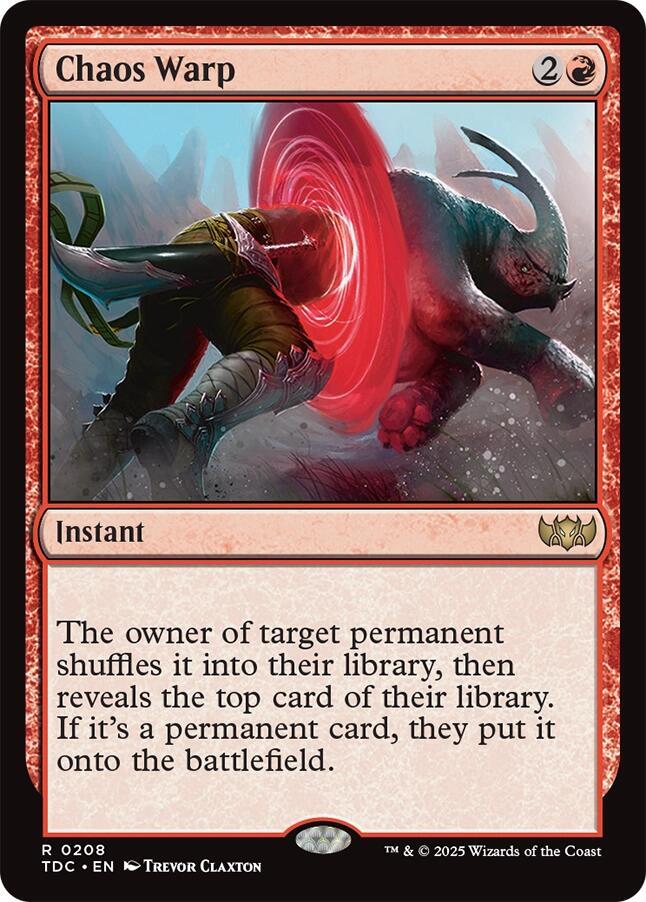 Chaos Warp - Commander: Tarkir: Dragonstorm - Magic: The Gathering