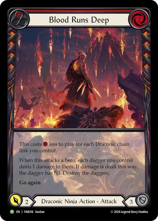 Blood Runs Deep - FAB316 - Flesh and Blood: Promo Cards - Flesh