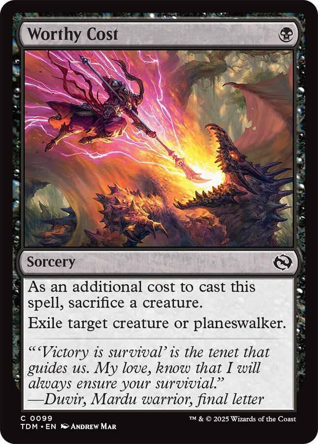 14300円相当‼️早い者勝ち✨️環境カードセット Worthy Cost - Tarkir: Dragonstorm - Magic: The Gathering