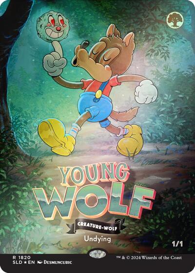 Young Wolf Rainbow Foil