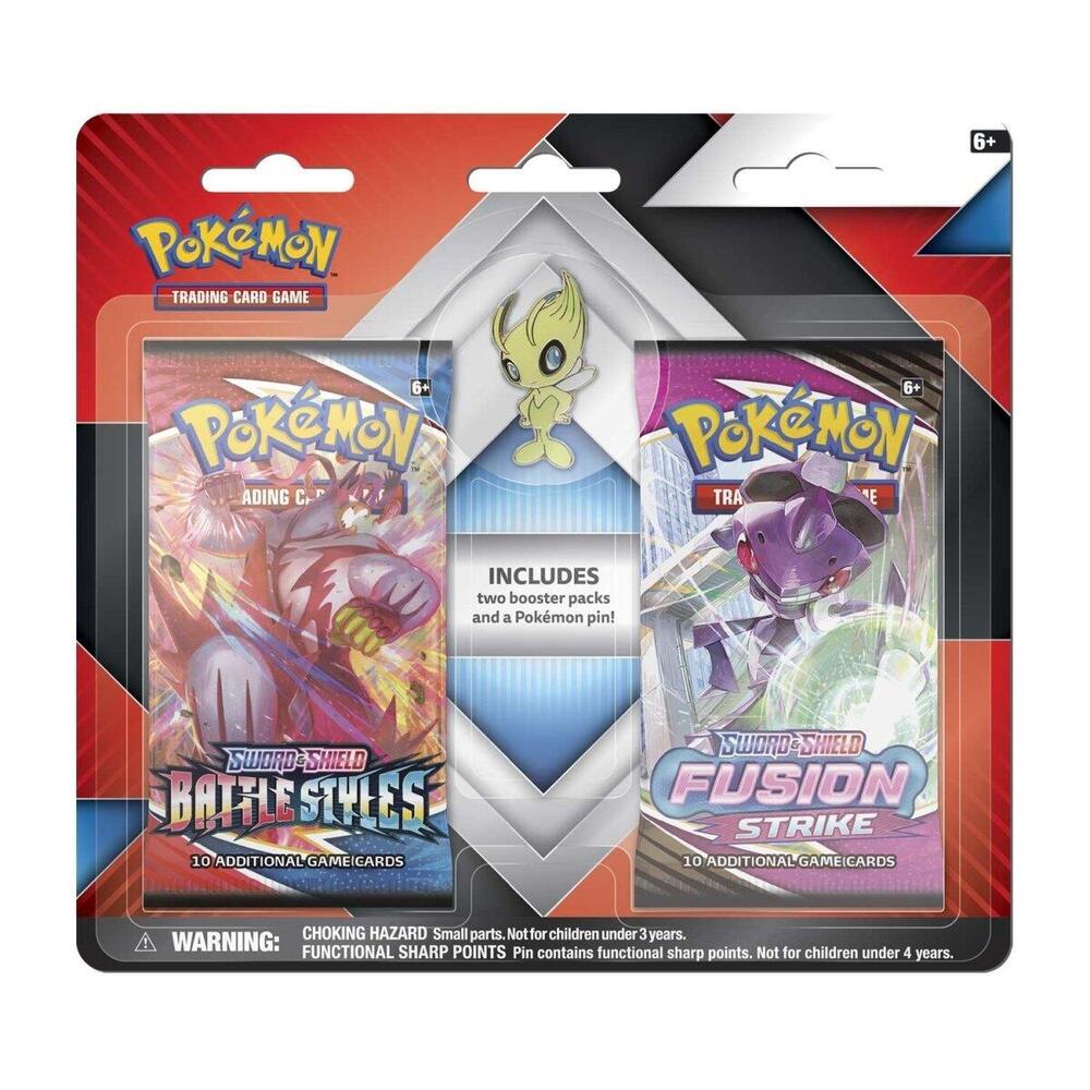 2 Booster Packs & Celebi Collector's Pin