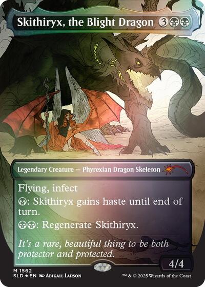 Skithiryx the Blight Dragon Rainbow Foil