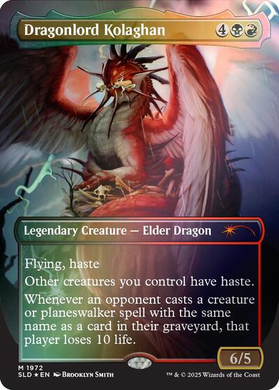 Dragonlord Kolaghan 1972 Rainbow Foil