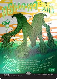 Ashaya, Soul of the Wild (Rainbow Foil) - Secret Lair Drop Series - Magic: The Gathering card