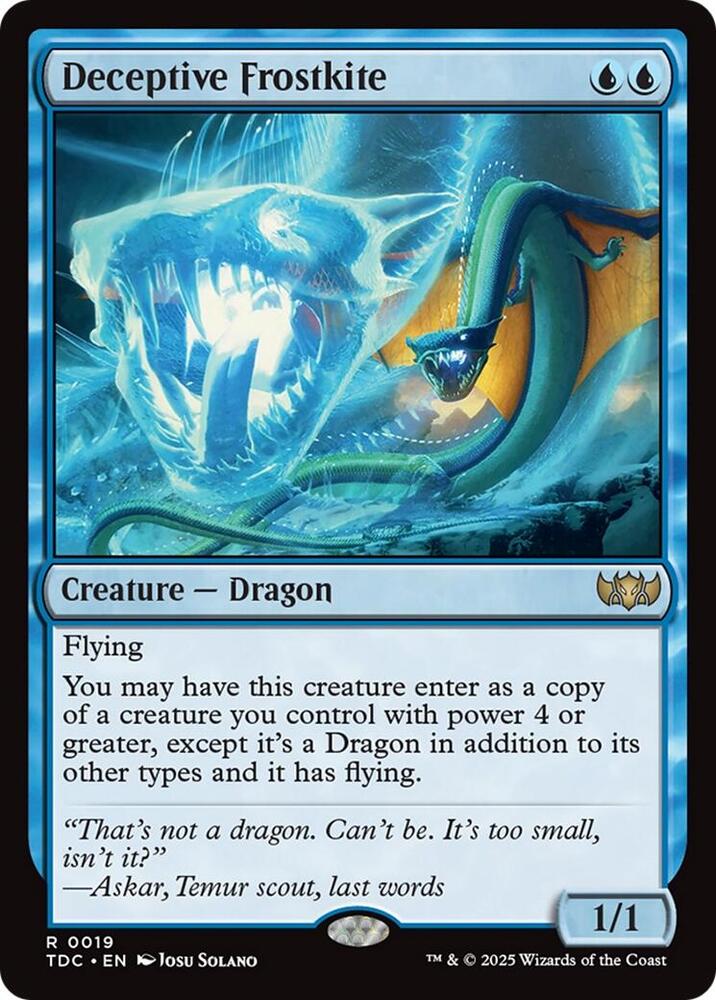 Deceptive Frostkite - Commander: Tarkir: Dragonstorm - Magic: The