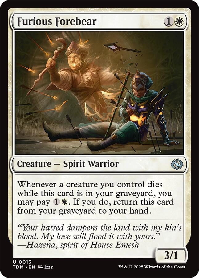 Furious Forebear - Tarkir: Dragonstorm - Magic: The Gathering