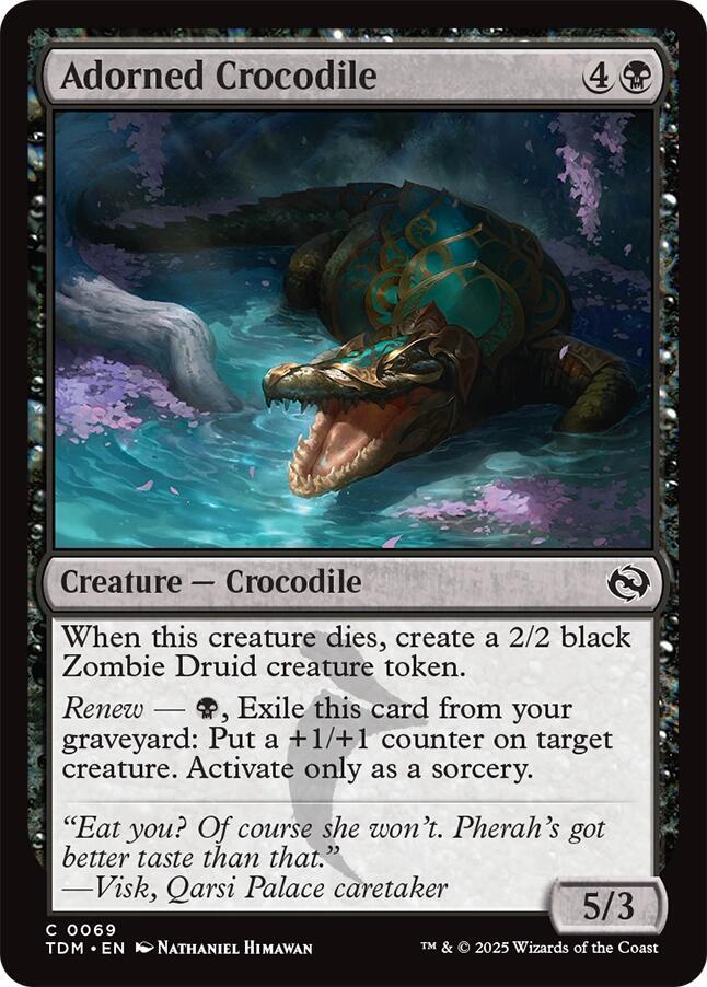 Adorned Crocodile - Tarkir: Dragonstorm - Magic: The Gathering