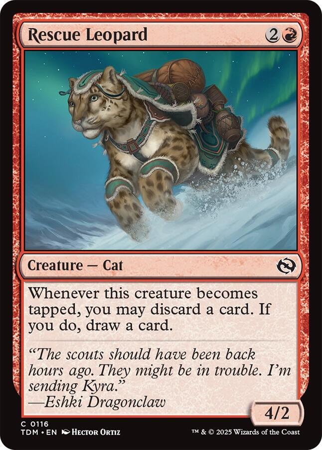 Rescue Leopard - Tarkir: Dragonstorm - Magic: The Gathering
