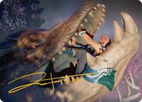 Jaws of Defeat Art Card (53/54) (Gold-Stamped Signature) - Art
