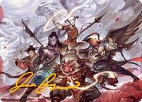 Will of the Jeskai Art Card (54/54) (Gold-Stamped Signature)