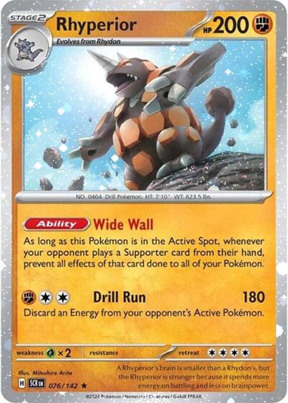 Rhyperior - 76/142 (Cosmos Holo) 076/142 from Miscellaneous Cards & Products