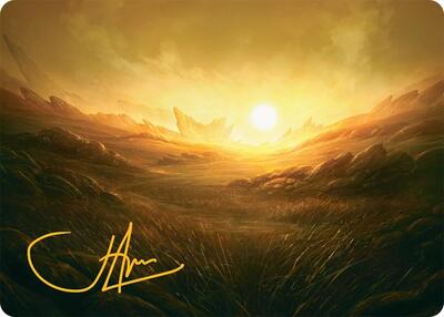 Plains Art Card 31 54 Gold Stamped Signature