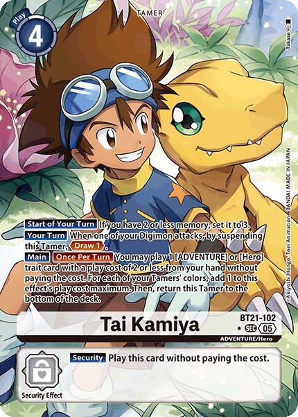 Tai Kamiya Alternate Art digimon card