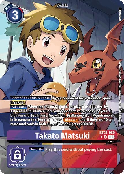 Takato Matsuki (Alternate Art) - World Convergence - Digimon Card