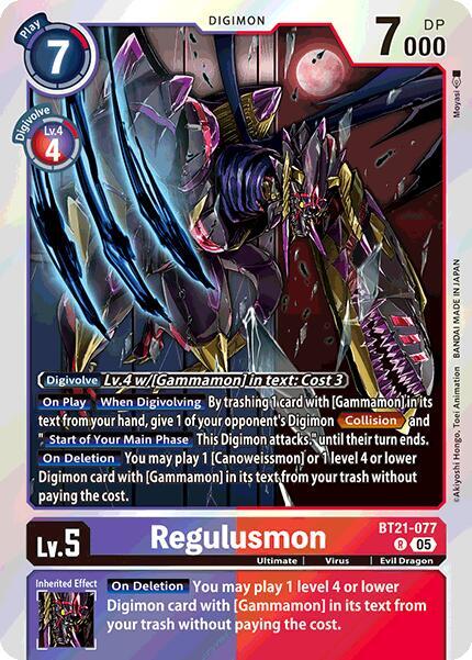 Regulusmon - World Convergence - Digimon Card Game - TCGplayer.com