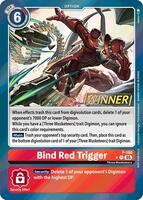 バインドレッドトリッガー　WINNER キラプロモ　４枚セット　デジモンカード デジモンカード バインドレッドトリッガー プロモ winner 4枚