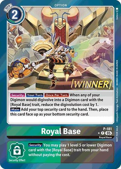 Royal Base (Store Tournament 2025 Vol.2 Winner Pack) Digimon Promotion Cards card price