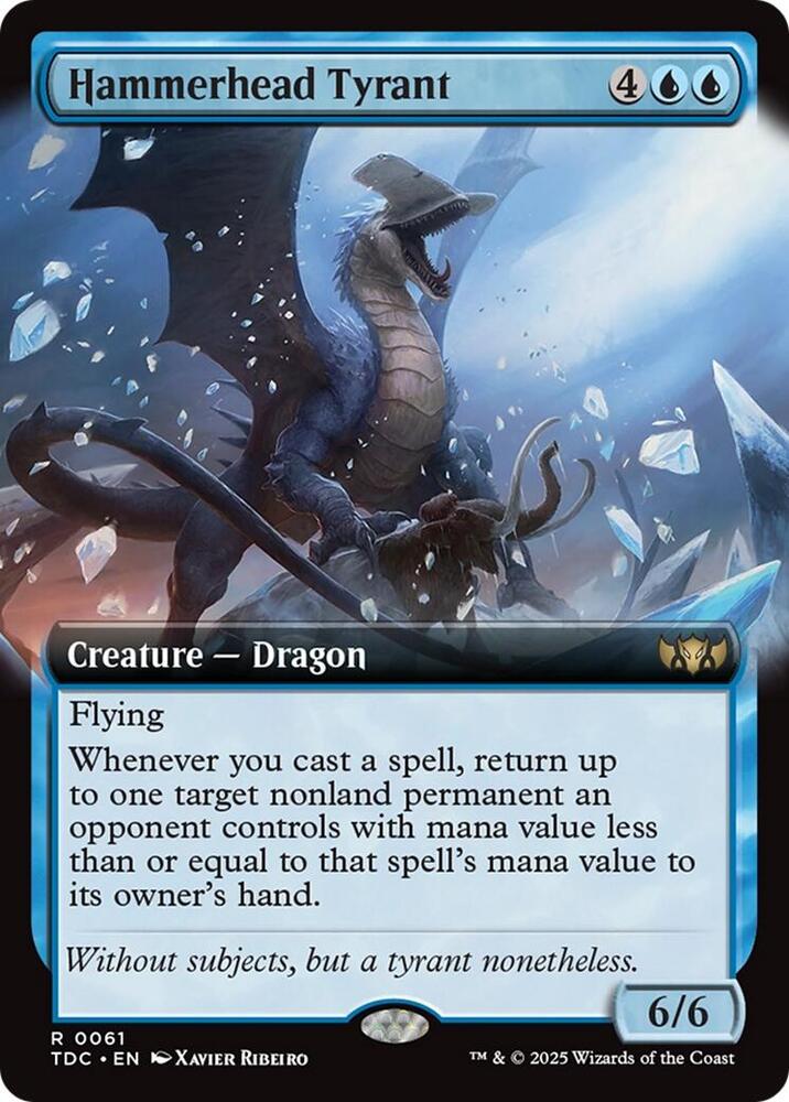 Hammerhead Tyrant (Extended Art) - Commander: Tarkir: Dragonstorm